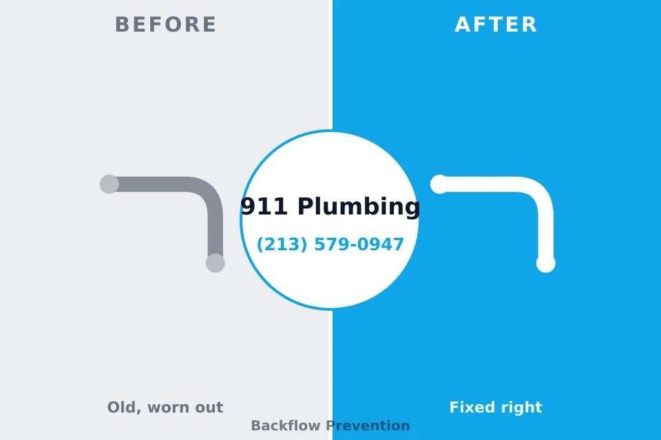 Before and after: plumbing company Spring Grove, PA